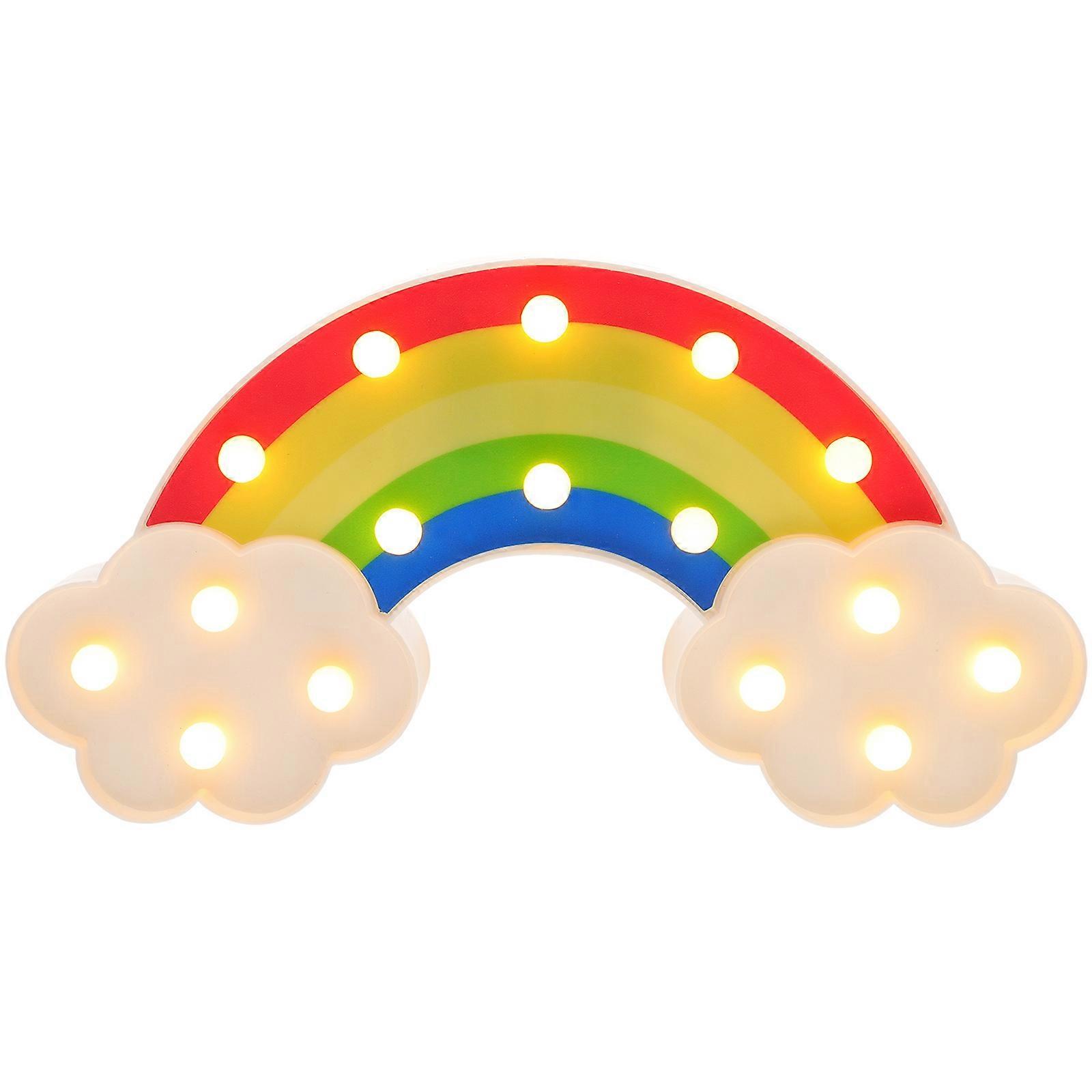 Rainbow Lamp LED Bedroom Table Light for Decoration 2Pcs Desk Lights