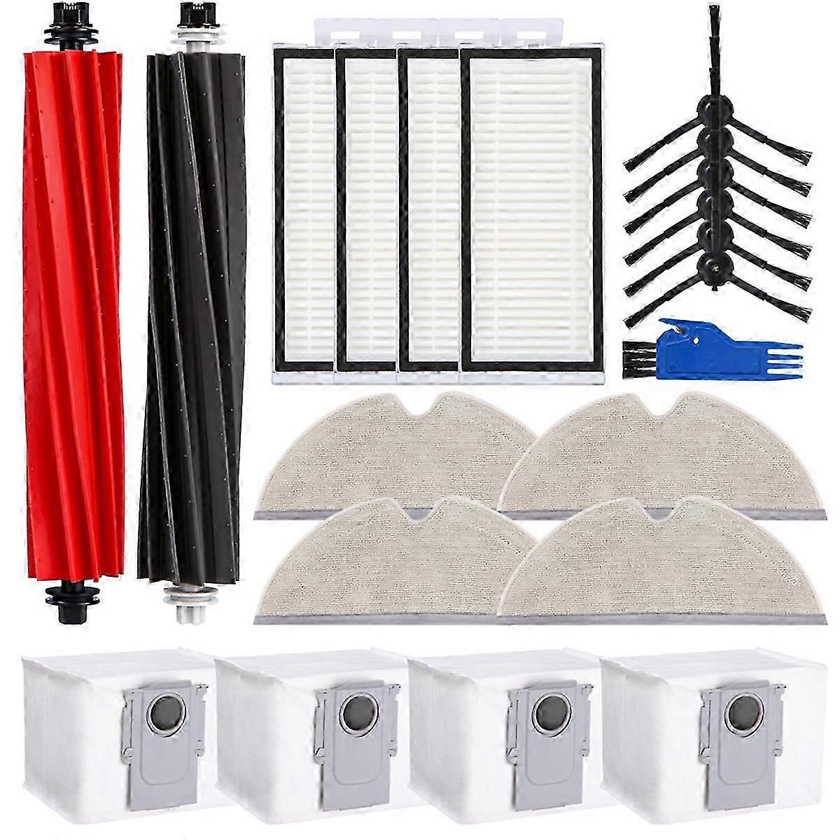 Accessory Set suitable for Roborock Q8 Max+/Q8 Max/Q5 Pro+/Q5 Pro Robot Vacuum Cleaner,Main Brushe,HEPA Filte