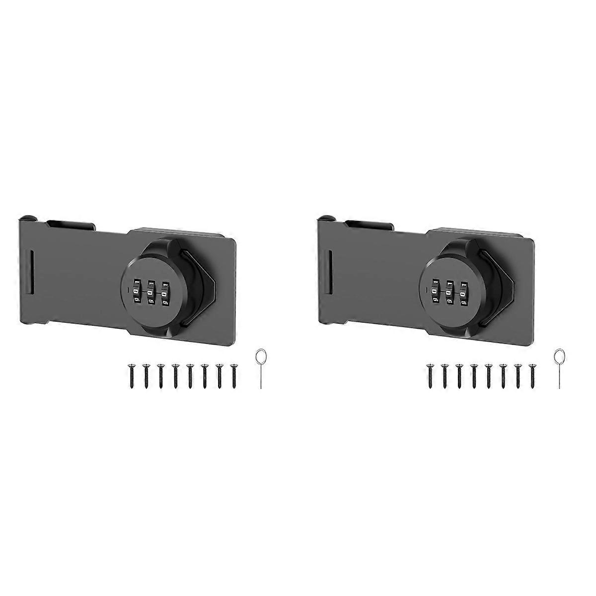 Keyless Cabinet Combination Latch for Office File Cabinet Lock Black