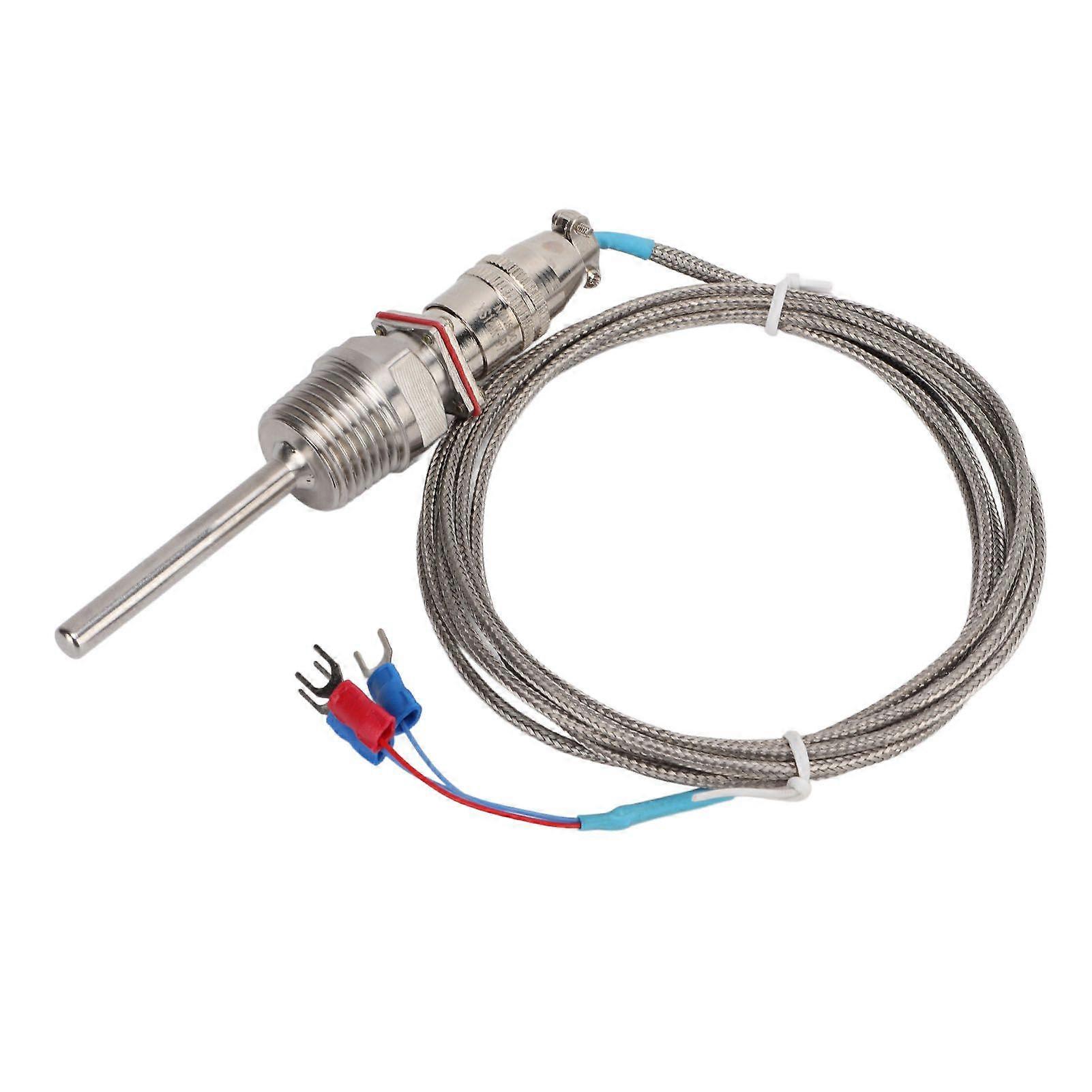 WZP270 Temperature Sensor PT100 Stainless Steel Temperature Probe with High Accuracy and Quick Response for Industry