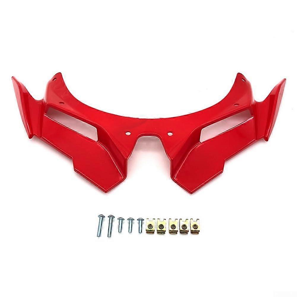 Motorcycle Front Winglet Aerodynamic Fairing Spoiler For Kawasaki ZX4R ZX25R 20212023 ABS Red