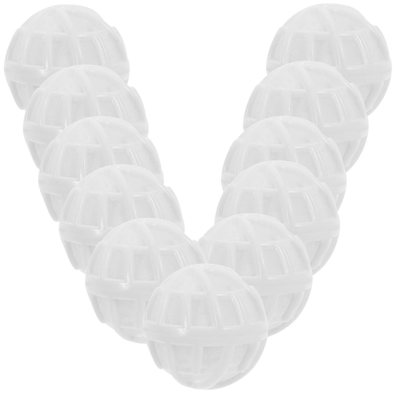 Fish Tank Filter Balls for Effective Filtration with 100Pcs White ABS