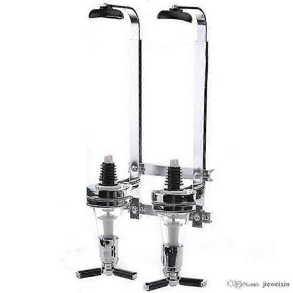 Kabalo الفولاذ المقاوم للصدأ 2 زجاجة البصرية الجدار جبل موزع بار بتلر للمشروبات الكحولية المشروبات الروحية - الفودكا والويسكي والروم والجن