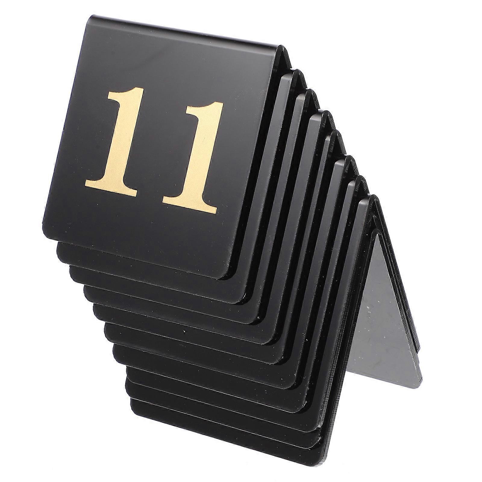 Acrylic Table Numbers for Wedding Use with Double Sided Printing 40Pcs Set