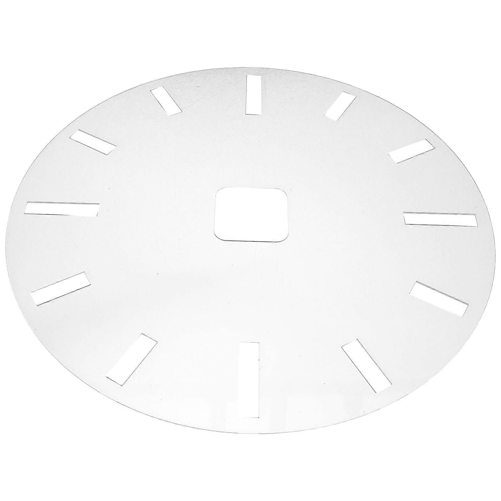 Router Stencils for Wood Acrylic Clock Template for Diy Wall Clock Face Insert Transparent Material for Crafting 1Pcs