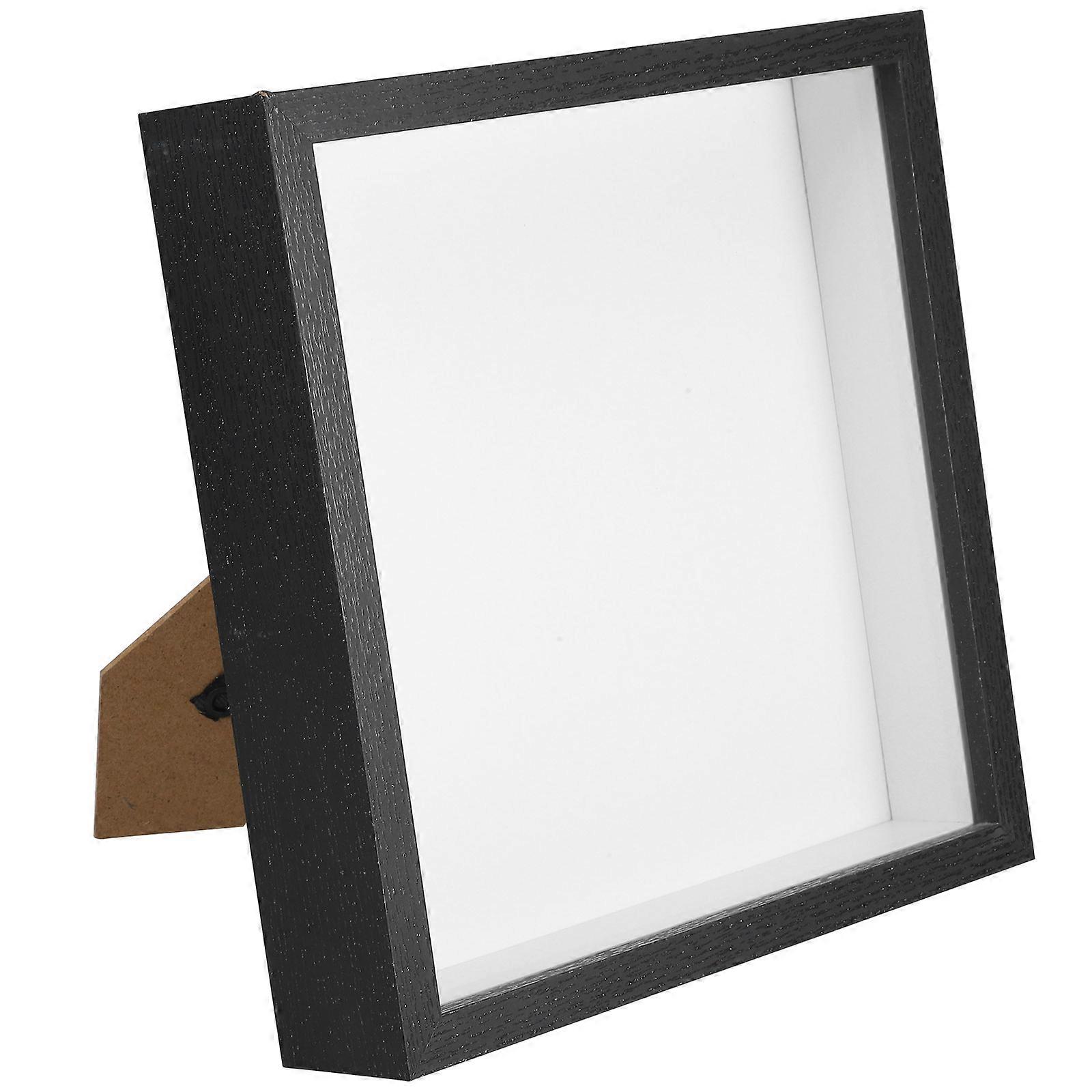 Dried Flower Display Frame Decorative Stand for Decor 3Pcs Black Set