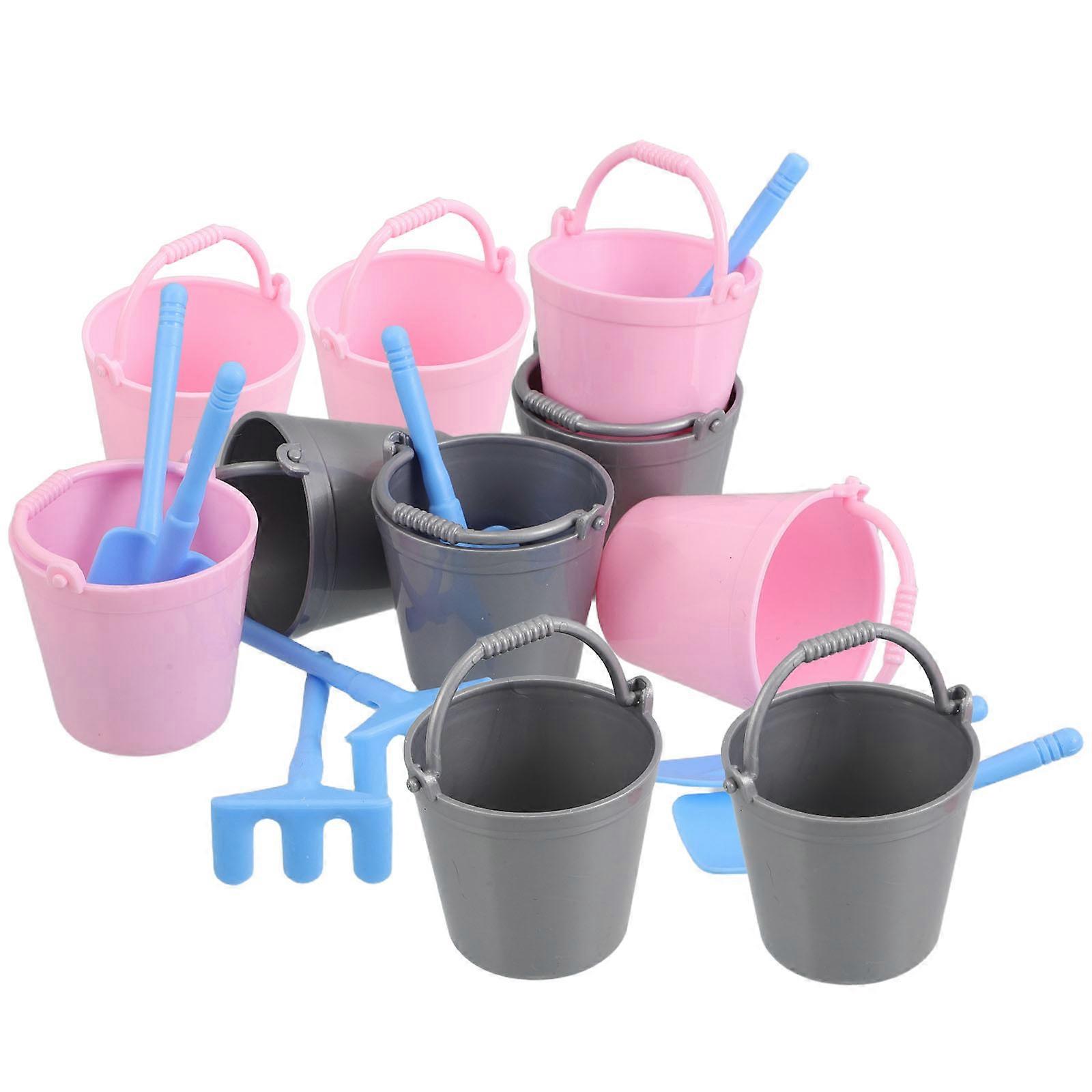 Children's Beach Toy Set for Creative Play with Mini Buckets 10Sets