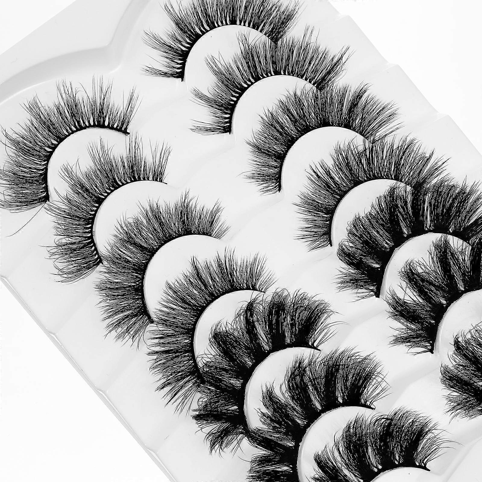 False Eyelashes Natural False Eyelashes for Makeup Use 7Pairs
