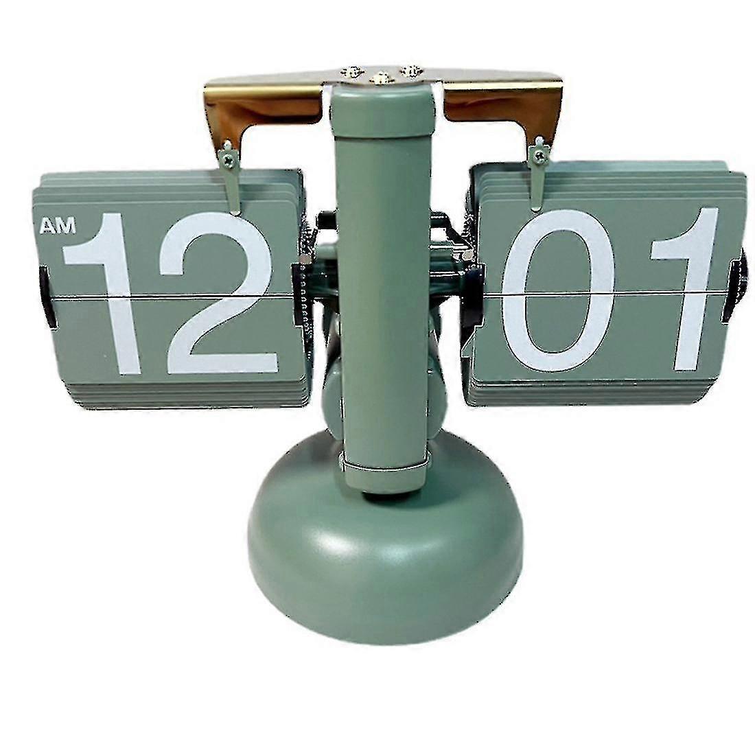 Flip Desk Clock - Mechanical Retro Style -digital Display Battery Powered - Home Office School Deco