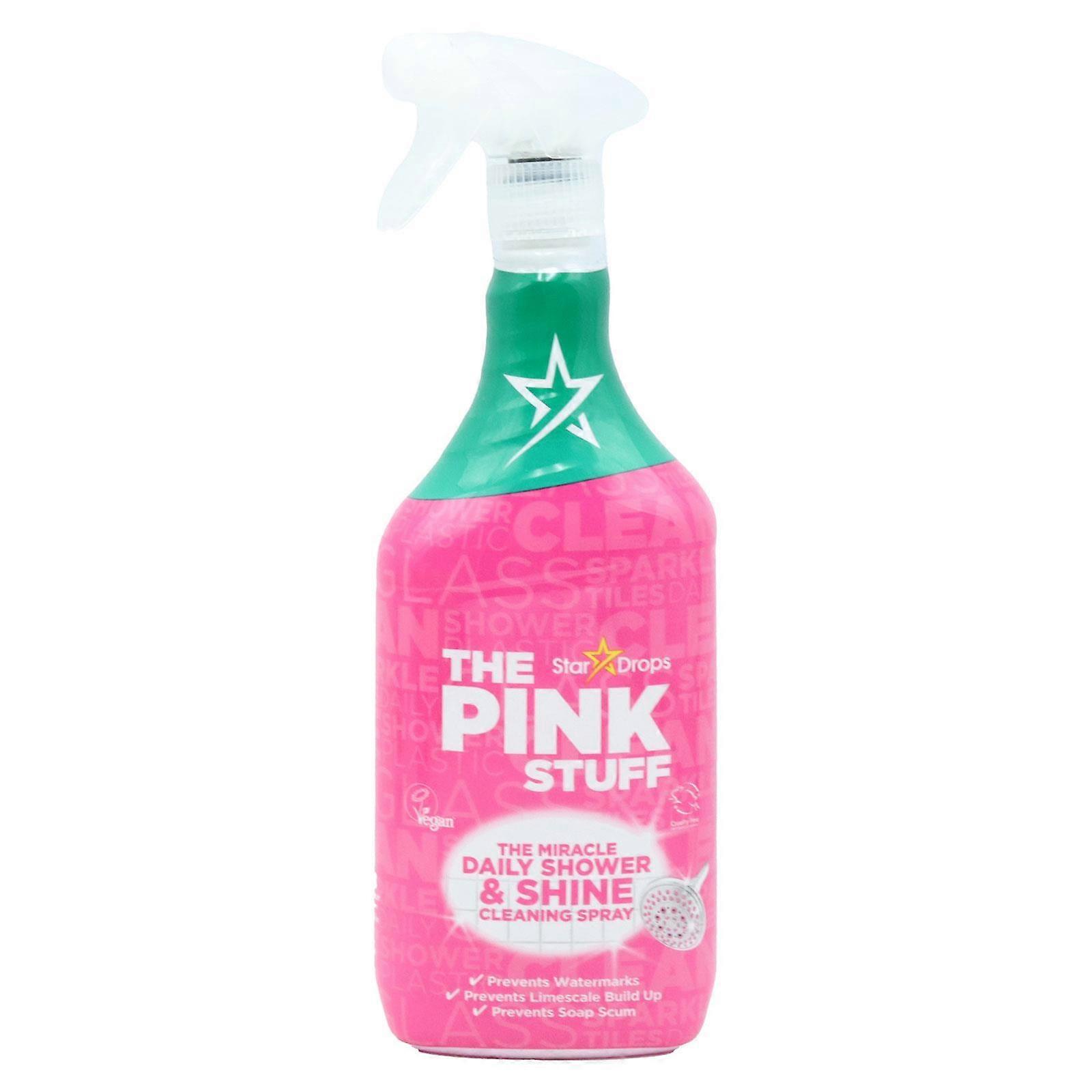 Spray nettoyant quotidien douche et brillance The Pink Stuff 850 ml, prévient le calcaire