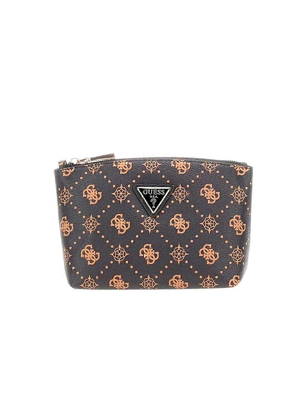 Guess Wilder Women's Brown Makeup Bag
