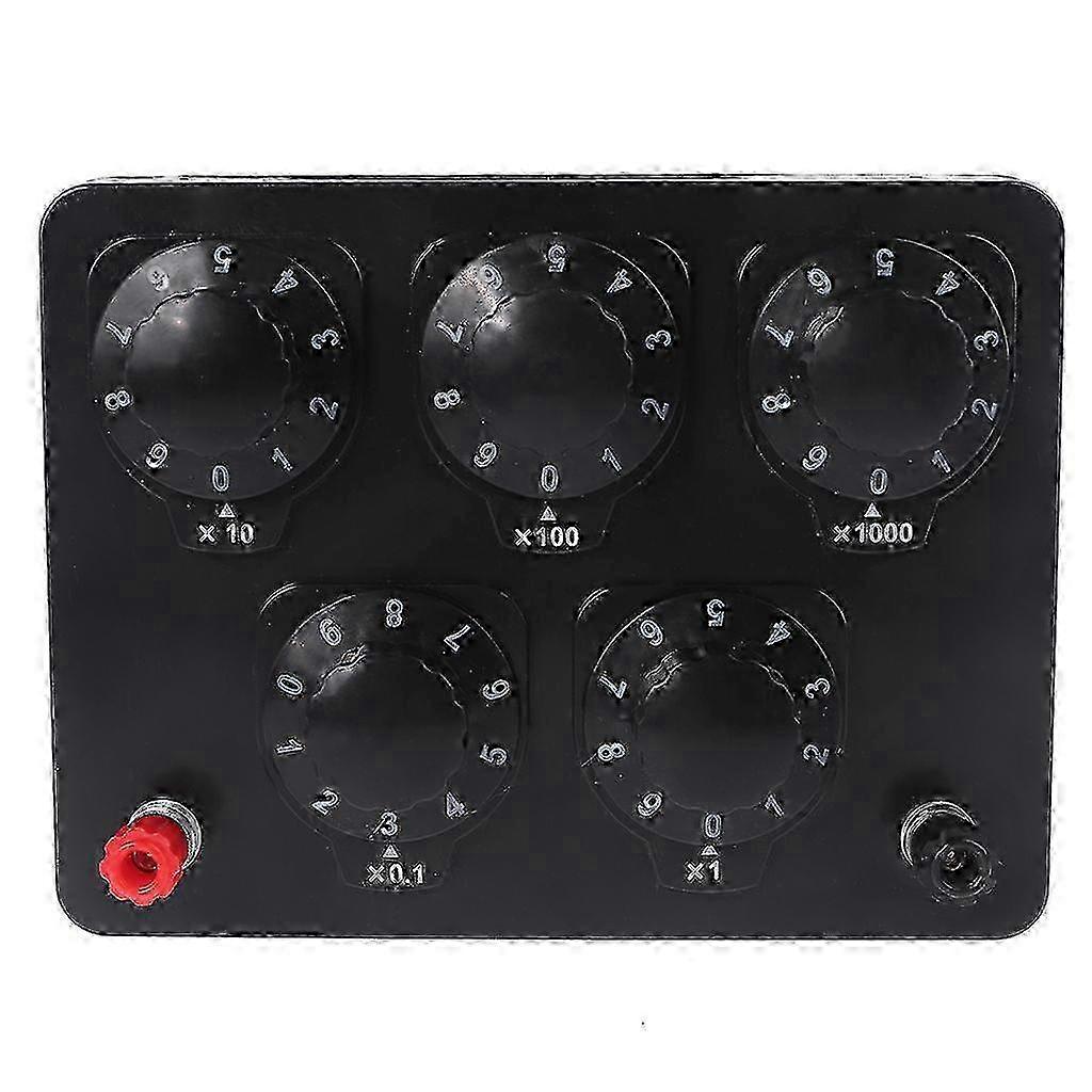 Resistance Box 5 Gears Adjustable Lab Rotary Resistor Substitution Box SZRH A-S