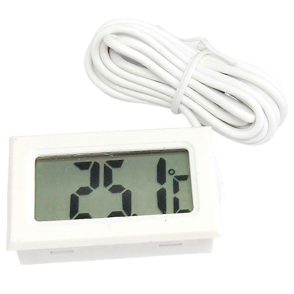 jixopn Digital Temperature Sensor for Fish Tank Refrigerator(White with 1M cable)