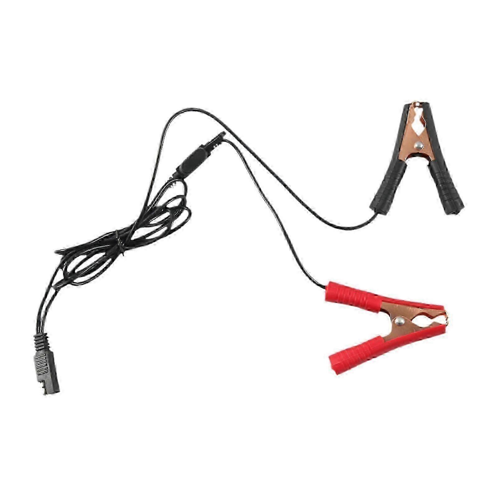 Alligator Clip to SAE Connector Extension Cable Power Cord for Vehicles