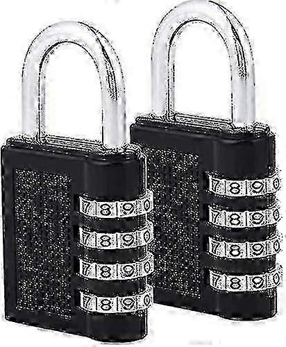 Padlock Numbers, 4 Digit Combination Lock Locker For Gym, School 2 Pieces SZRH A-S