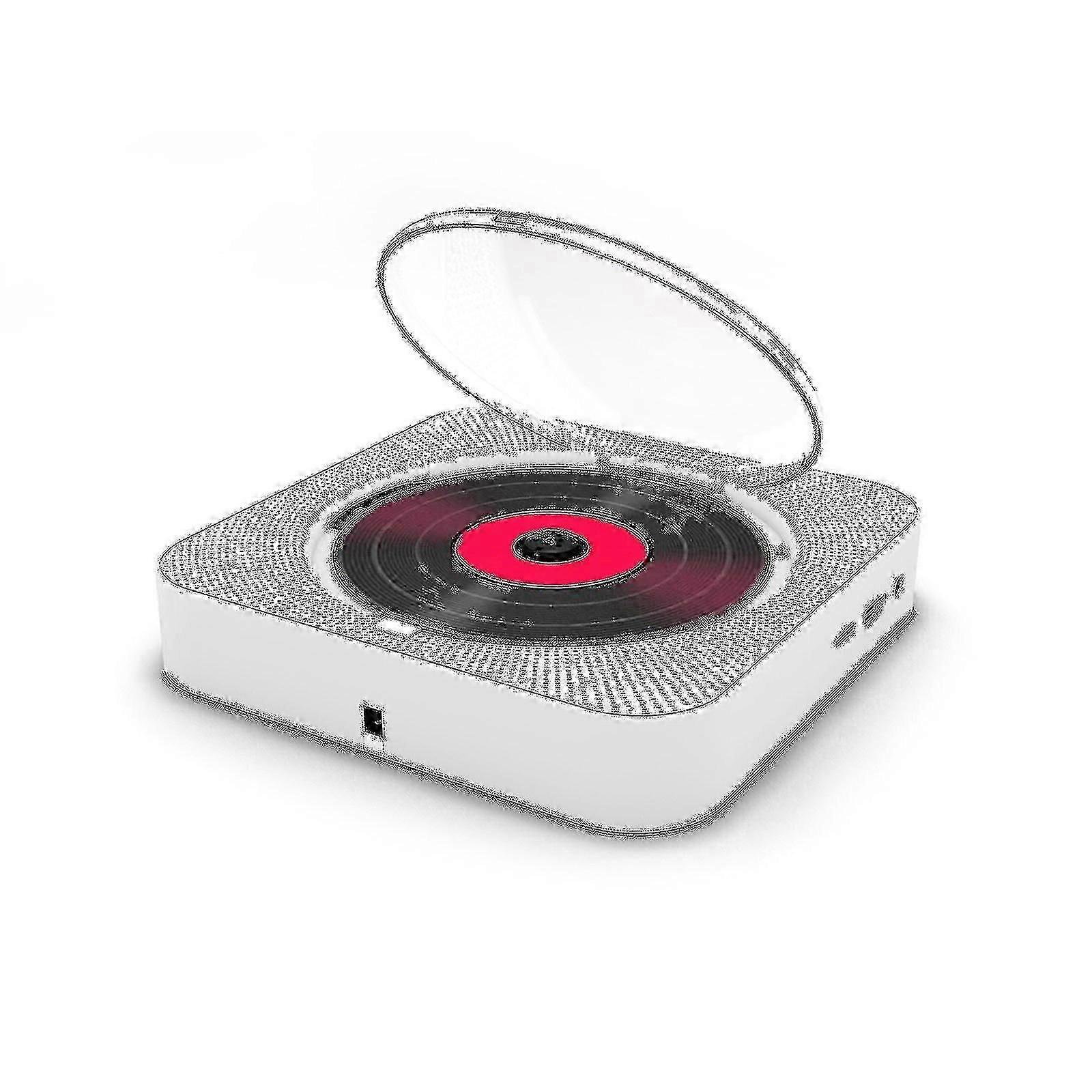 Portable Cd Player Bluetooth Speaker Stereo Cd Players Led Screen Wall Mountable Cd Music Player With Ir Remote Control Fm Radio Boris