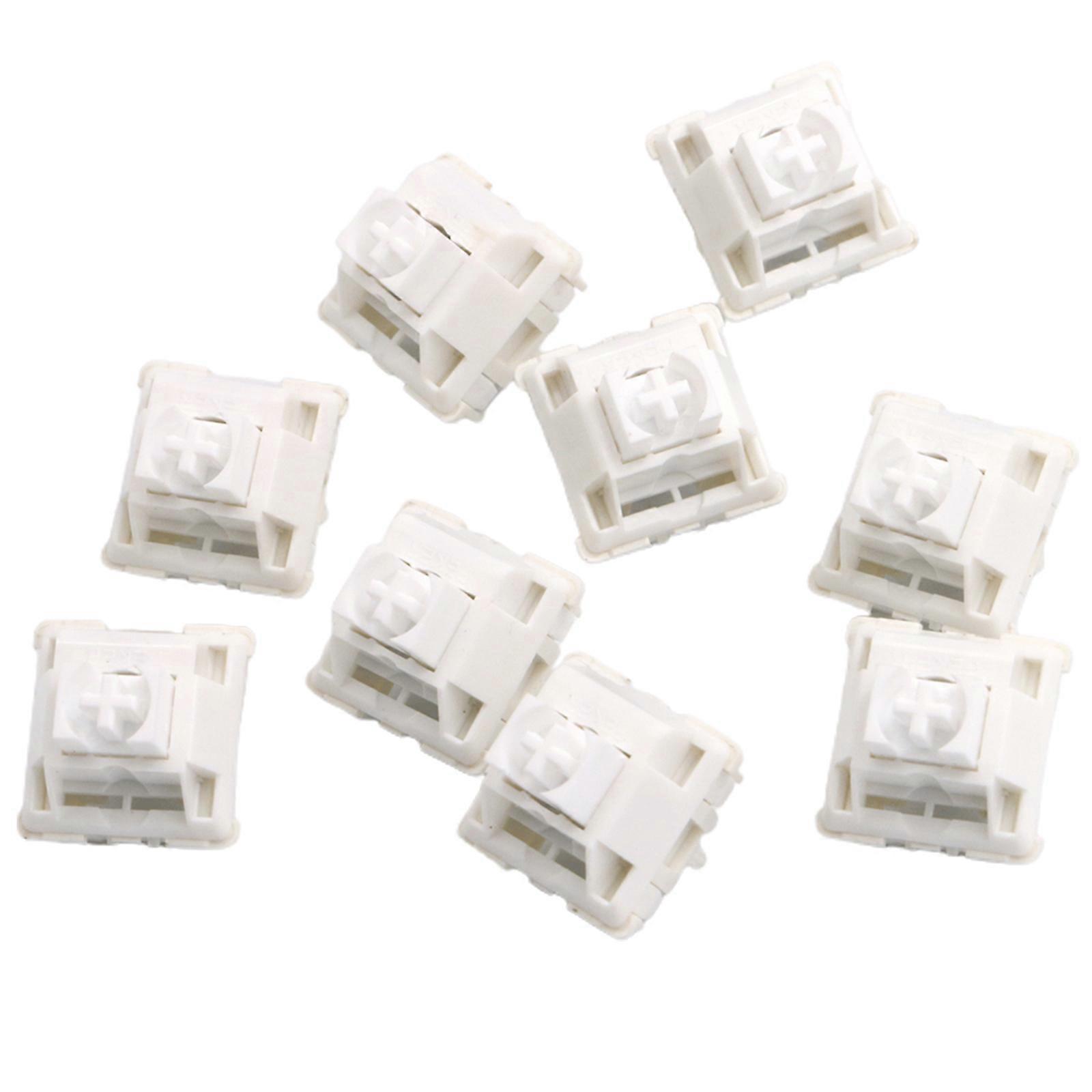 Linear Switches White Marble 5PIN AxisHot Plug for DIY Mechanical Keyboard Keys Switches 10PCS Multicolor