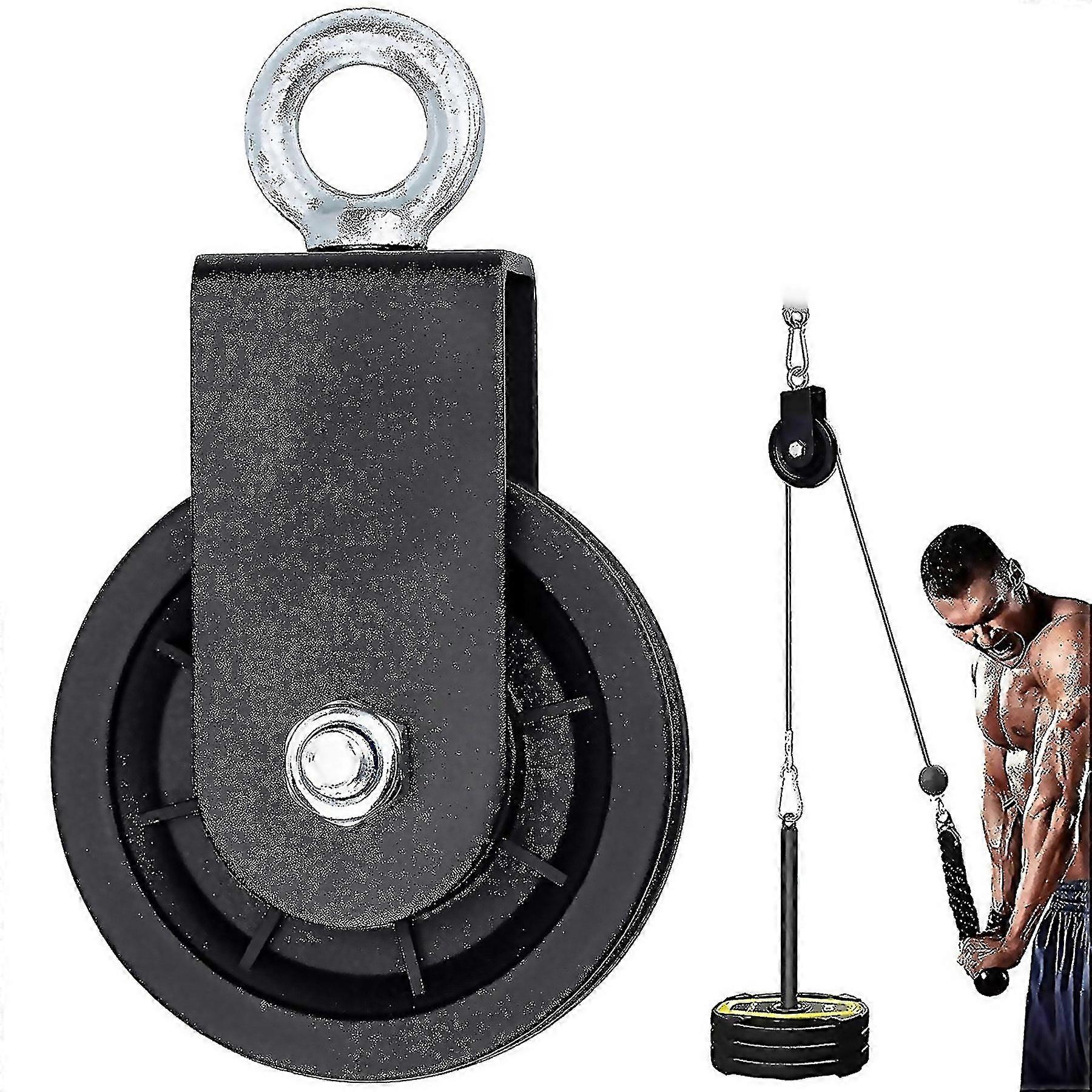For Weight Pulley Block 90mm Swivel Lifting Pulley With Ubracket Accessories For Fitness And Bodybui