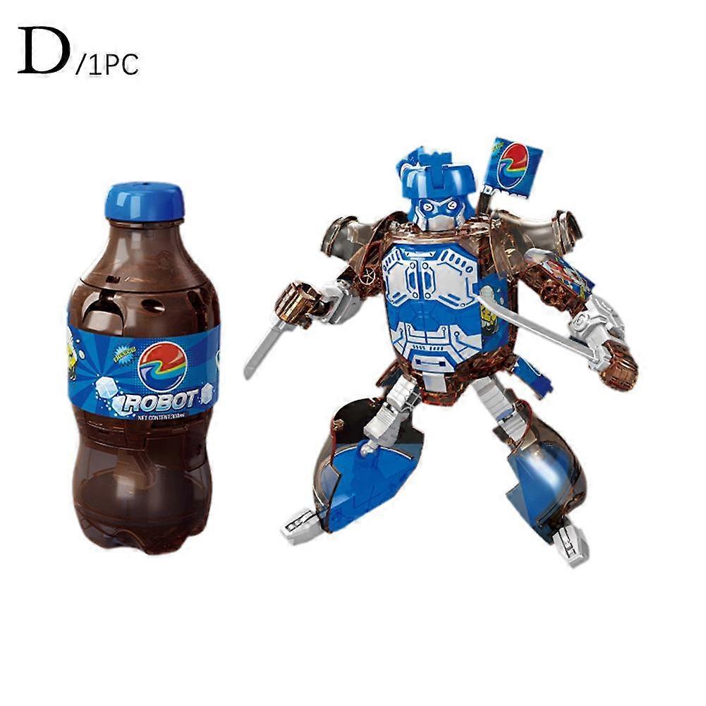 For SodaBot Transforming Robot Toy Recycles Plastic Bottles into Creative DIY Action Figure for Kids