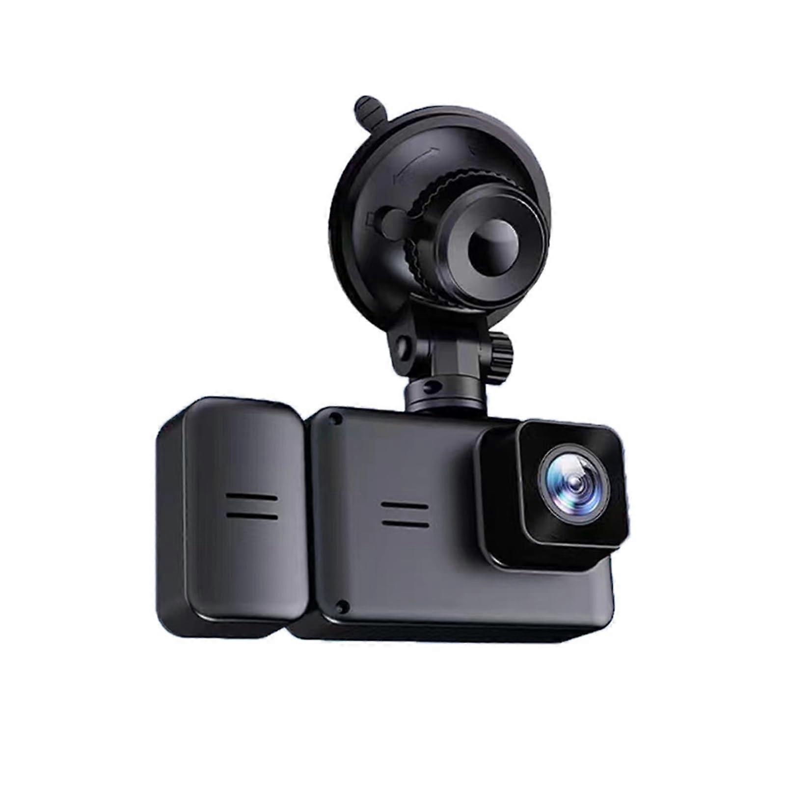WIFI Car Front Rear Inside 3 Channel 1080P Night Vision Cabin Interior Camera Loop Parking Dash Cam