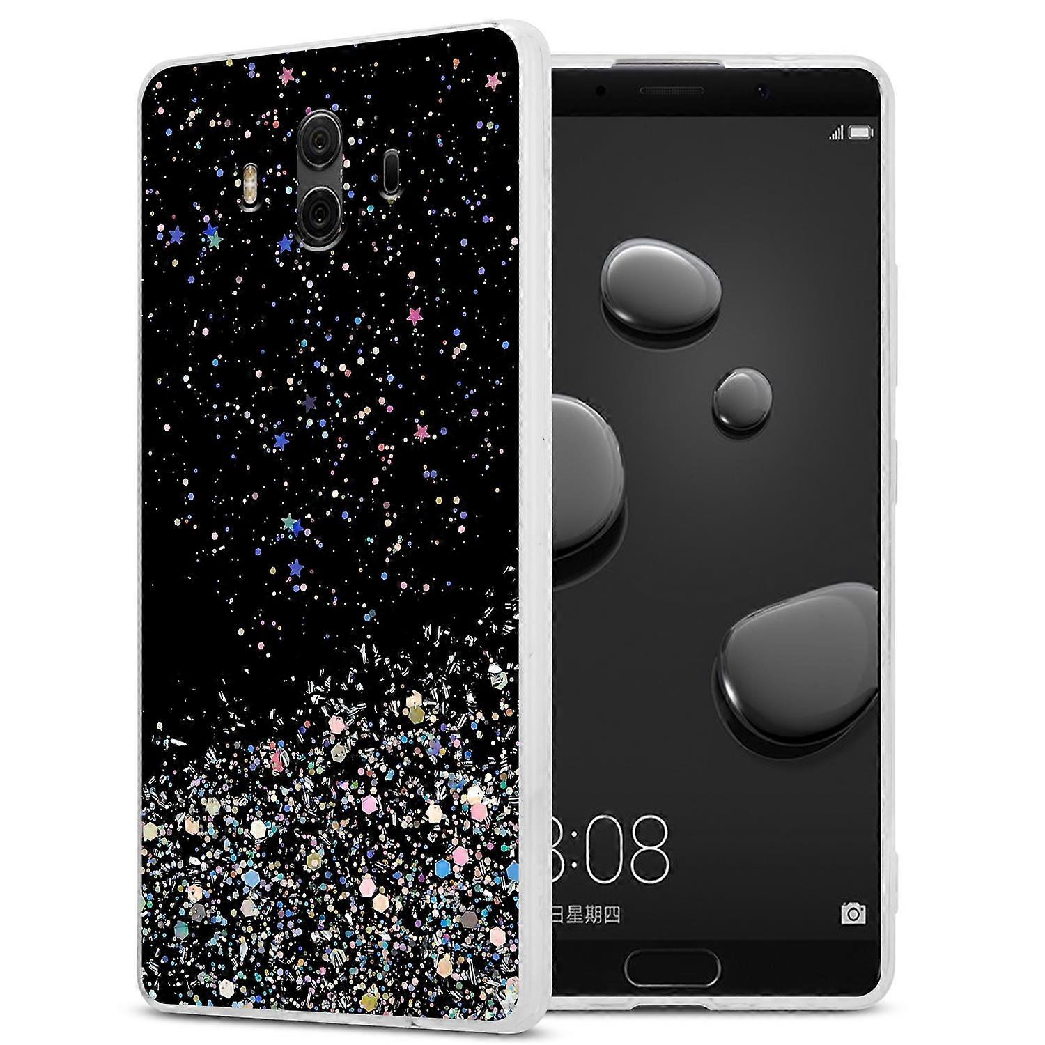 Huawei MATE 10 Προστατευτική Θήκη TPU - Διάφανη με Glitter