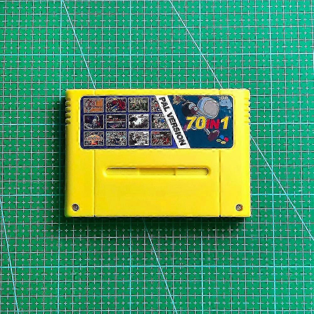 Super 70 In 1 Eur Version Pal Battery Save With Clock Tower Final Game Fantasy Vi Dragon Quest I &amp; Ii Secret Of Mana Terranigma
