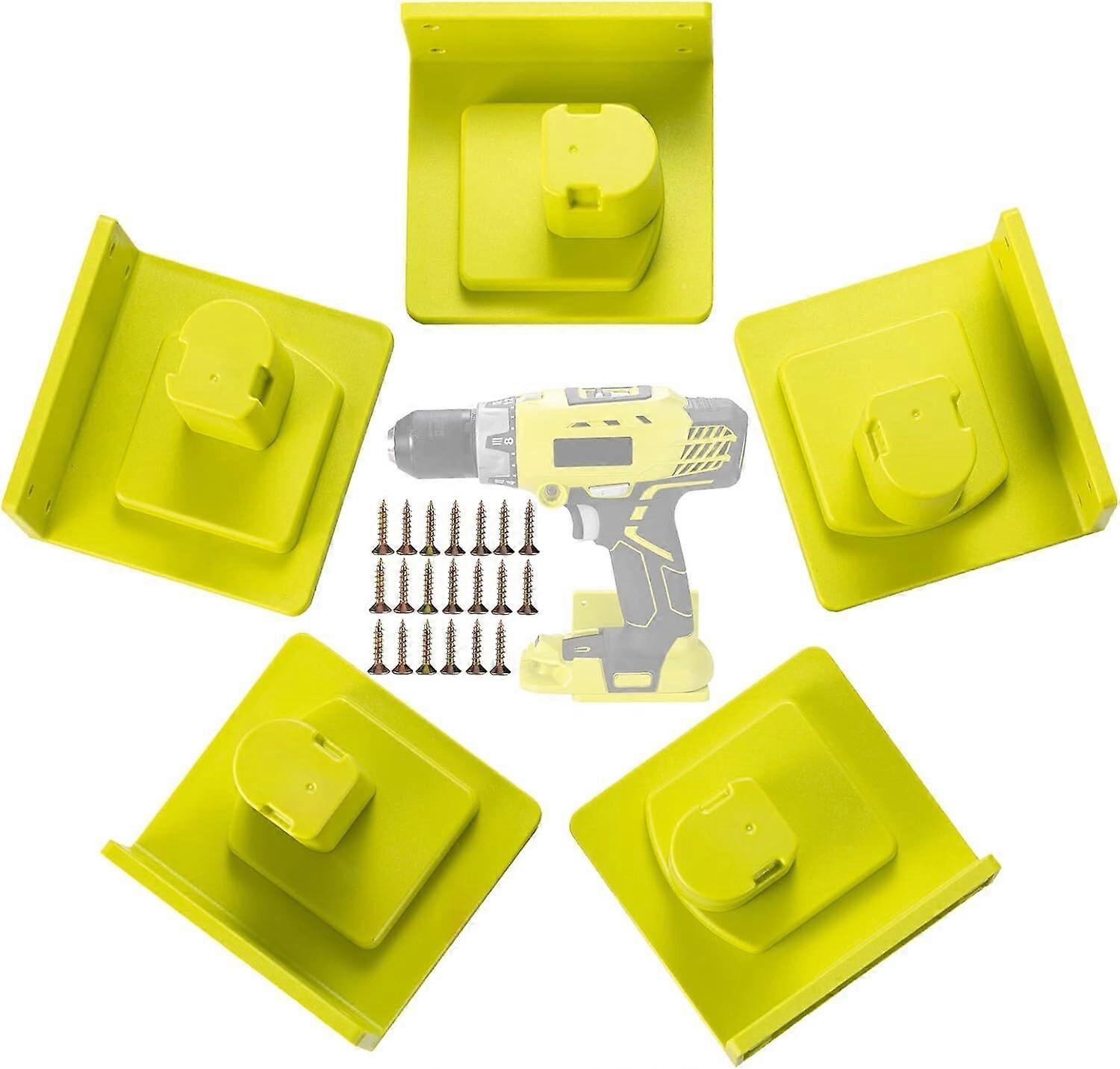 5 Packs Tool Holder Dock Mount for Ryobi 18V Drill Tools Holder Hanger
