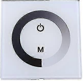 Dc 12-24v Led Touch Wall Controller Panel With Brightness Changing Dimmer Switch For Adjusting Lights (color : White)