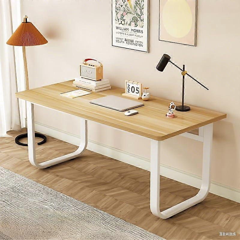 Home Office Desk Computer Desk LoadBearing 150Kg, Scratch, Heat And Moisture Resistant, Walnut Frame 160x60x75cm