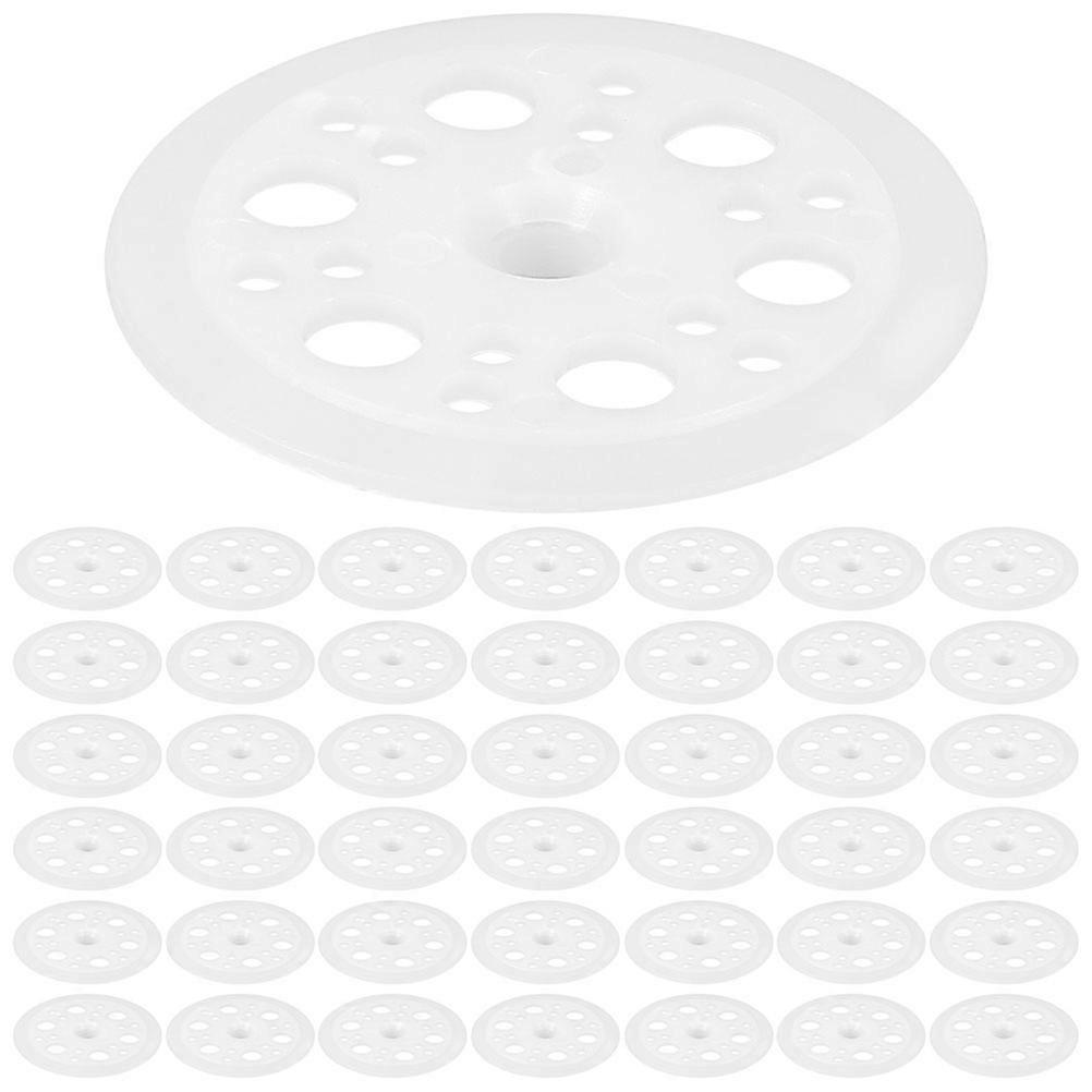 White Polypropylene Washer for Fastening Flat Plastic Insulation 300Pcs