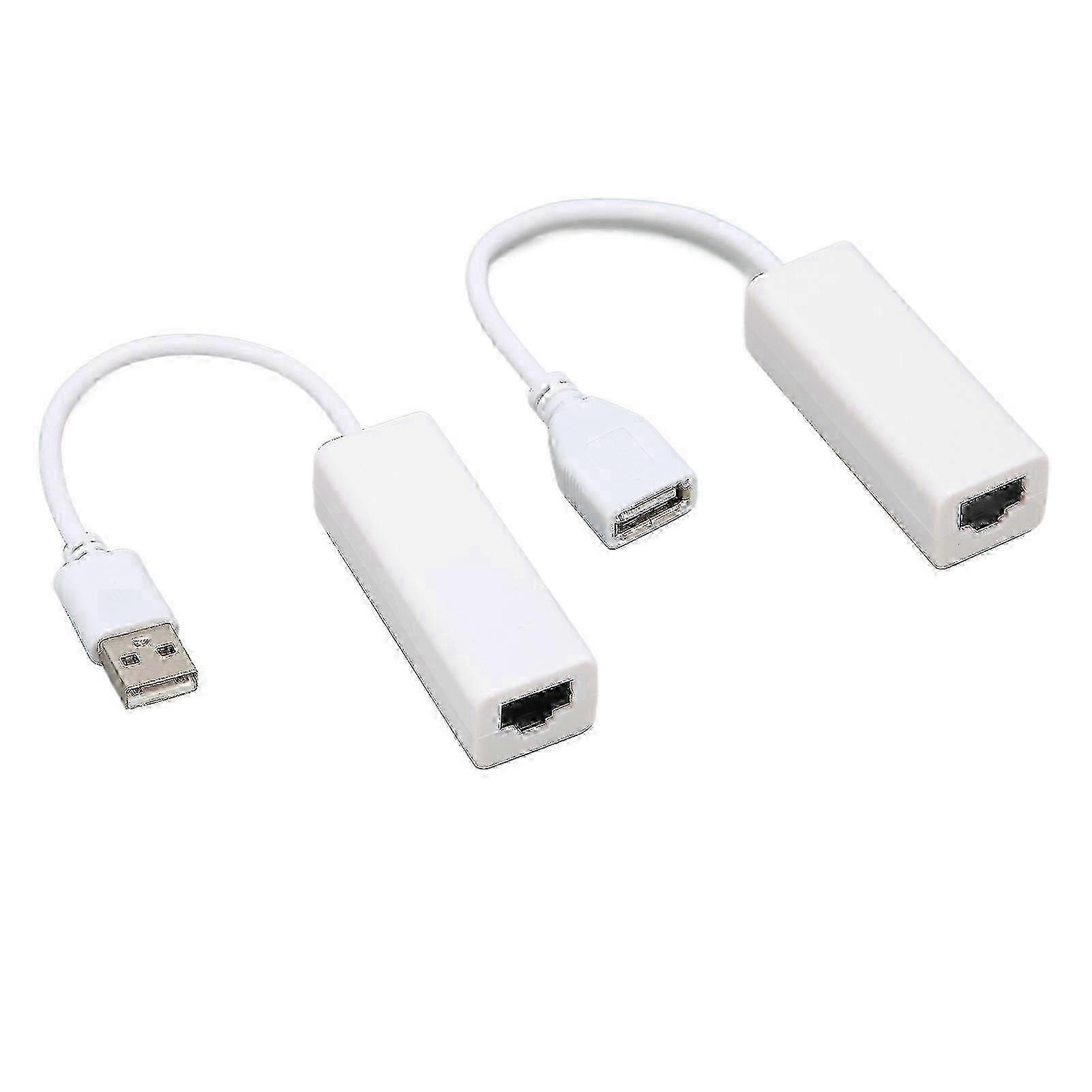 USB 2.0 RJ45 Network Cable Extender RJ45 Network Cable Extender Converter Ethernet Extension Cable Adapter