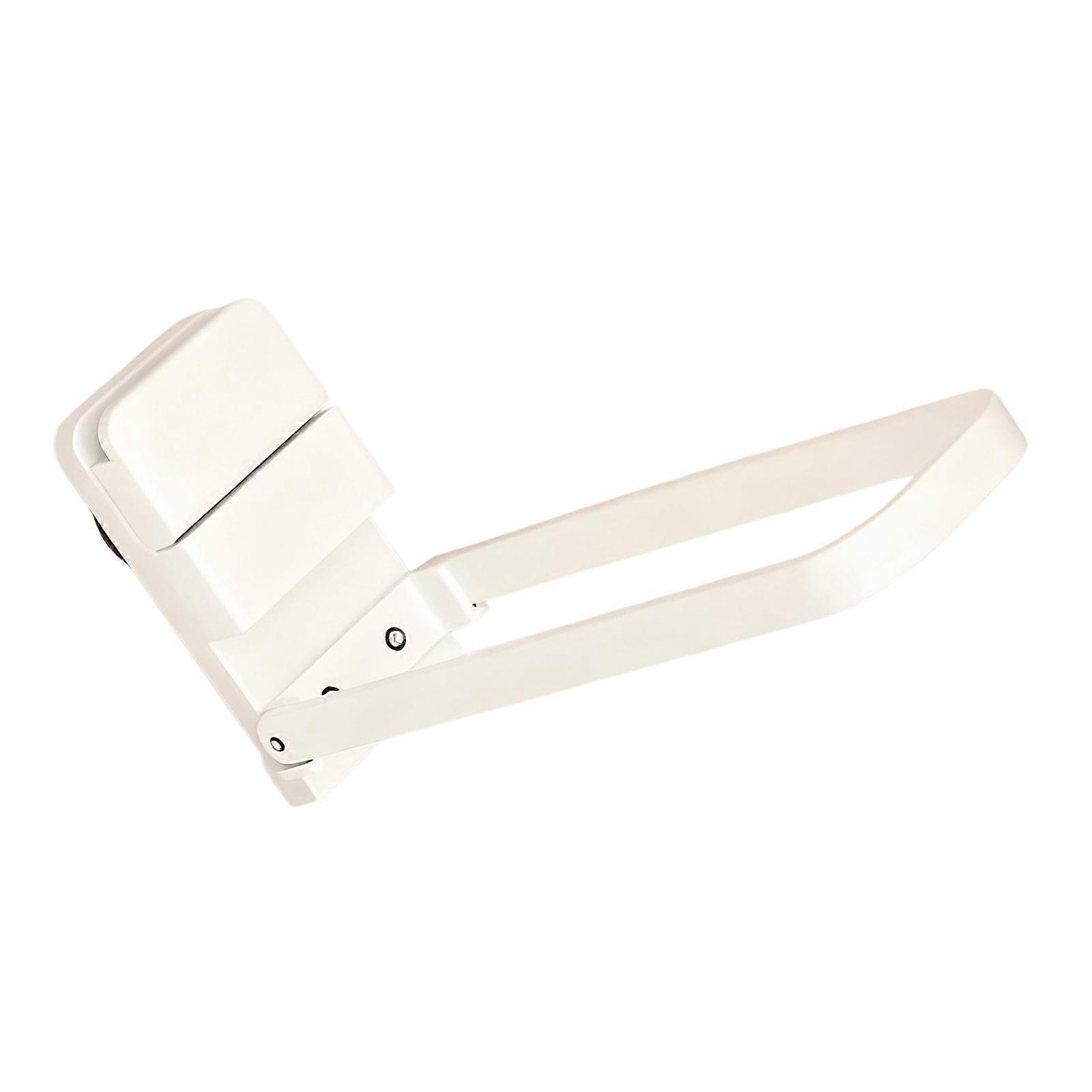 Detachable Wall Mounted Foldable Towel Rack With Strong Suction Cups Multi Purpose Bathroom Kitchen Storage  White