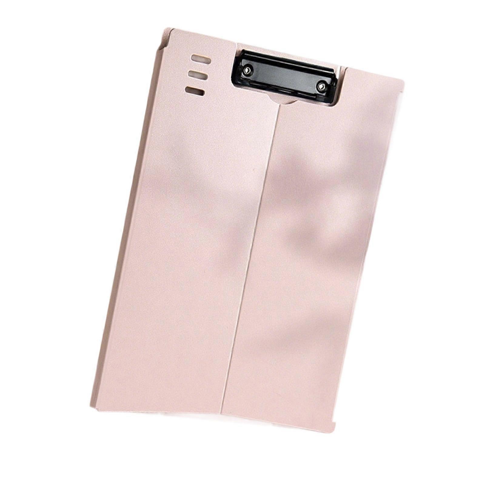 Foldable Clipboard Adjustable Standing up Clipboard Document Organiser Folder Writing Pad For Office School Travel Use  Light pink