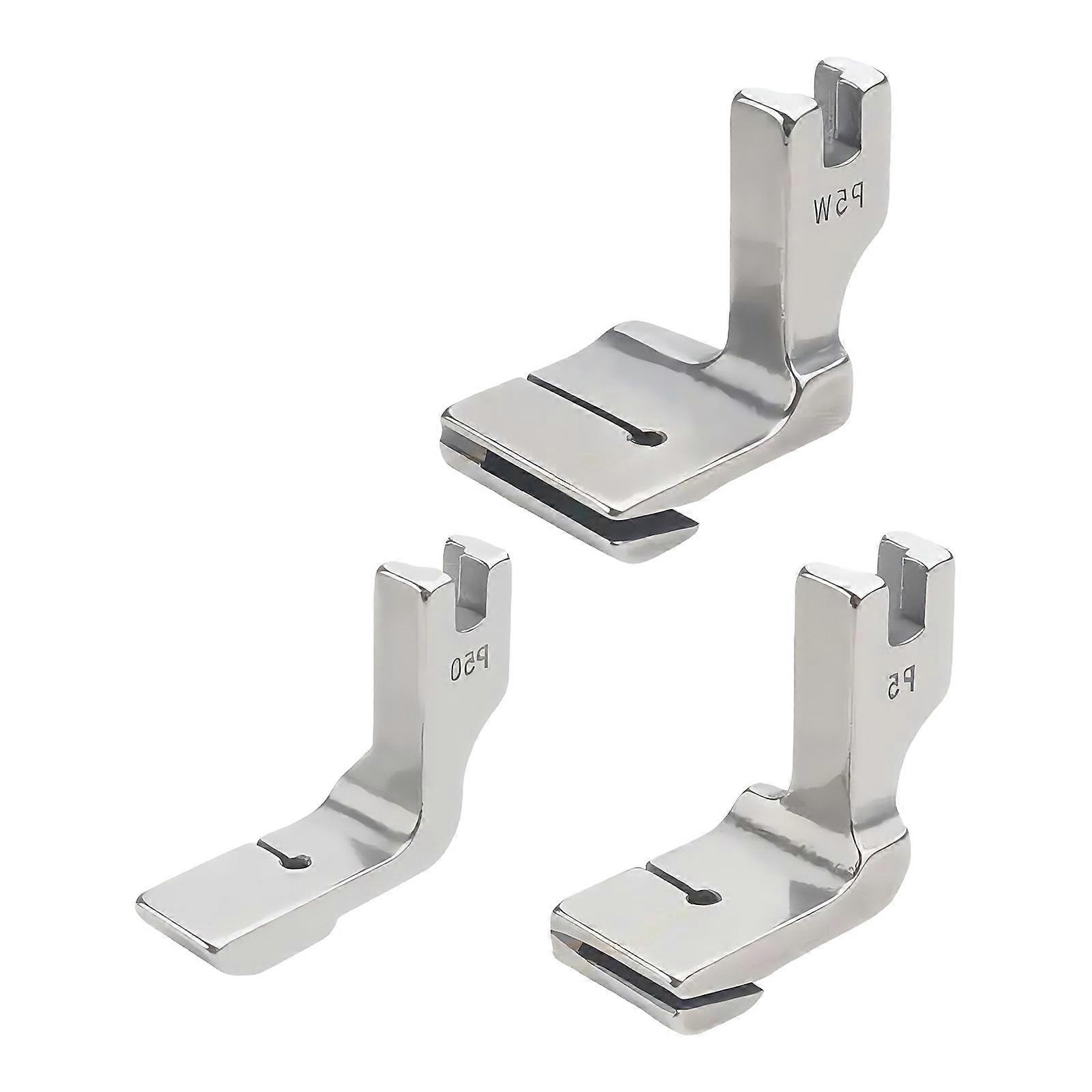 Triplicate Pack Pleating Presser Foot Two Layer Tucking Appendage for Accuracy Sewing and Fabric Bending Multicolor