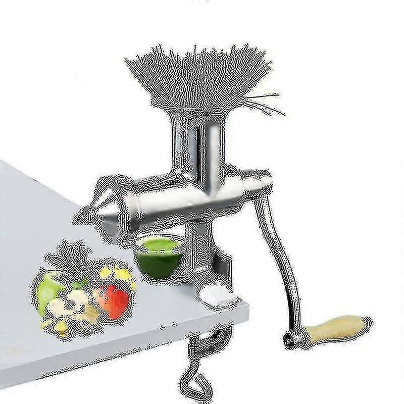 Main Acier inoxydable Wheatgrass Juicer Manuel Auger Slow Squeezer Fruit Wheat Grass Vegetable Orange Juice Extractor