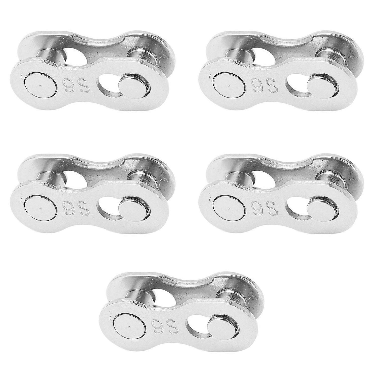 5pairs Bicycle Missing Link Rustproof Steel Quick Release Link Corrosion Resistant Easy Installation