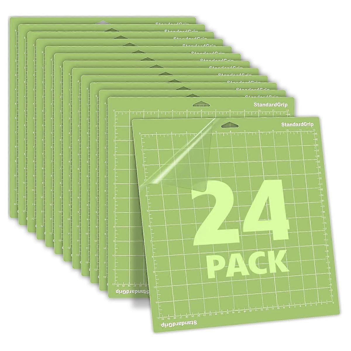 24-Pack 12x12 Inch Standard Grip Cutting Mats for , Compatible with Multiple Models