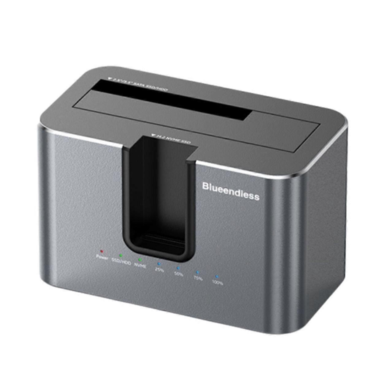  M.2 NVME Solid-State Drive Enclosure Support Up to 28TB USB External Enclosure Case for 2.5/3.5 in 