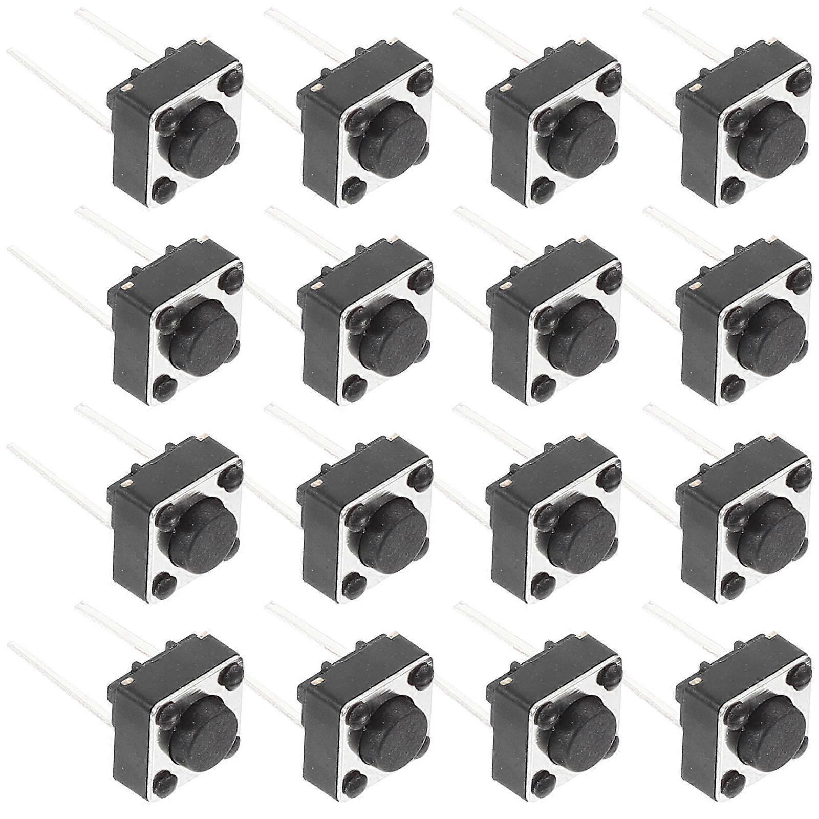 100pcs Tactile Switch Momentary Switch Push Button Switch For Breadboard Pcb