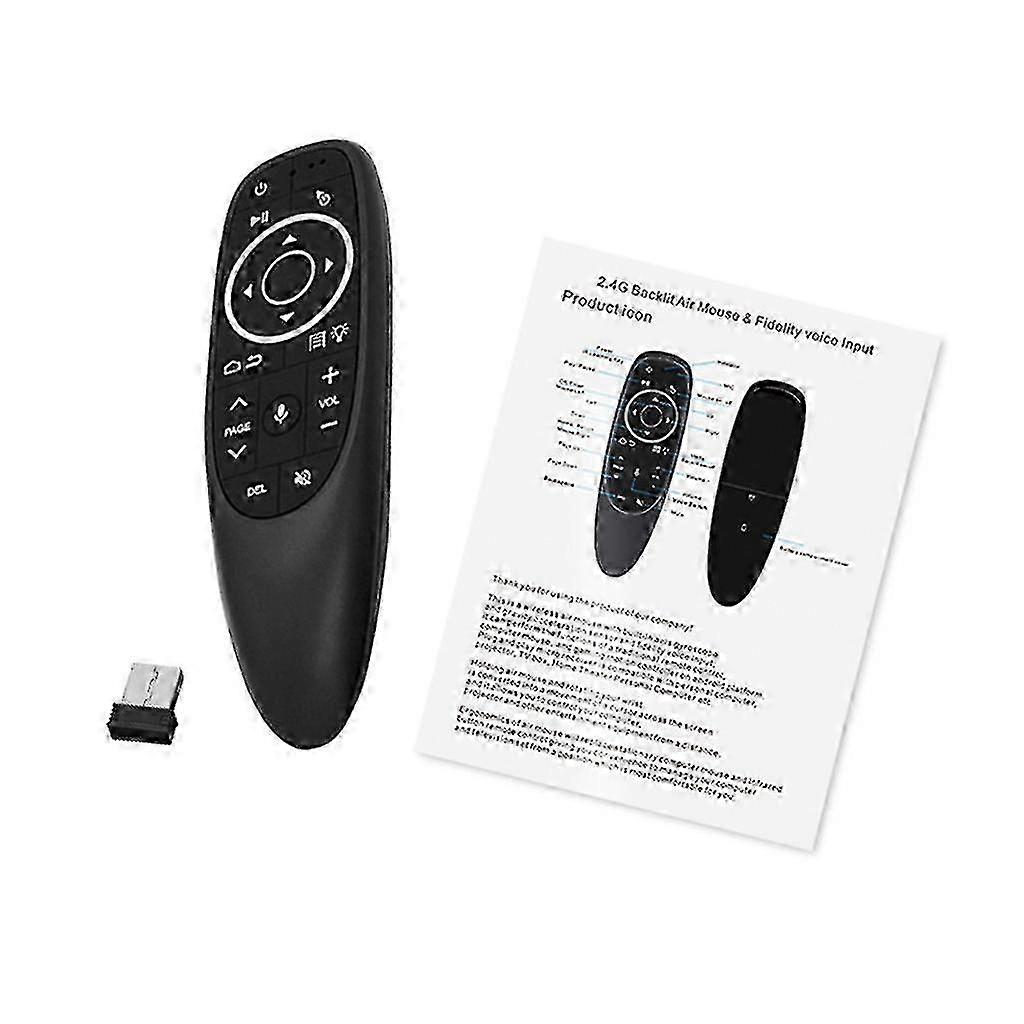 Voice Control Air Mouse with Gyro Sensing Remote Backlit for Smart TV Box