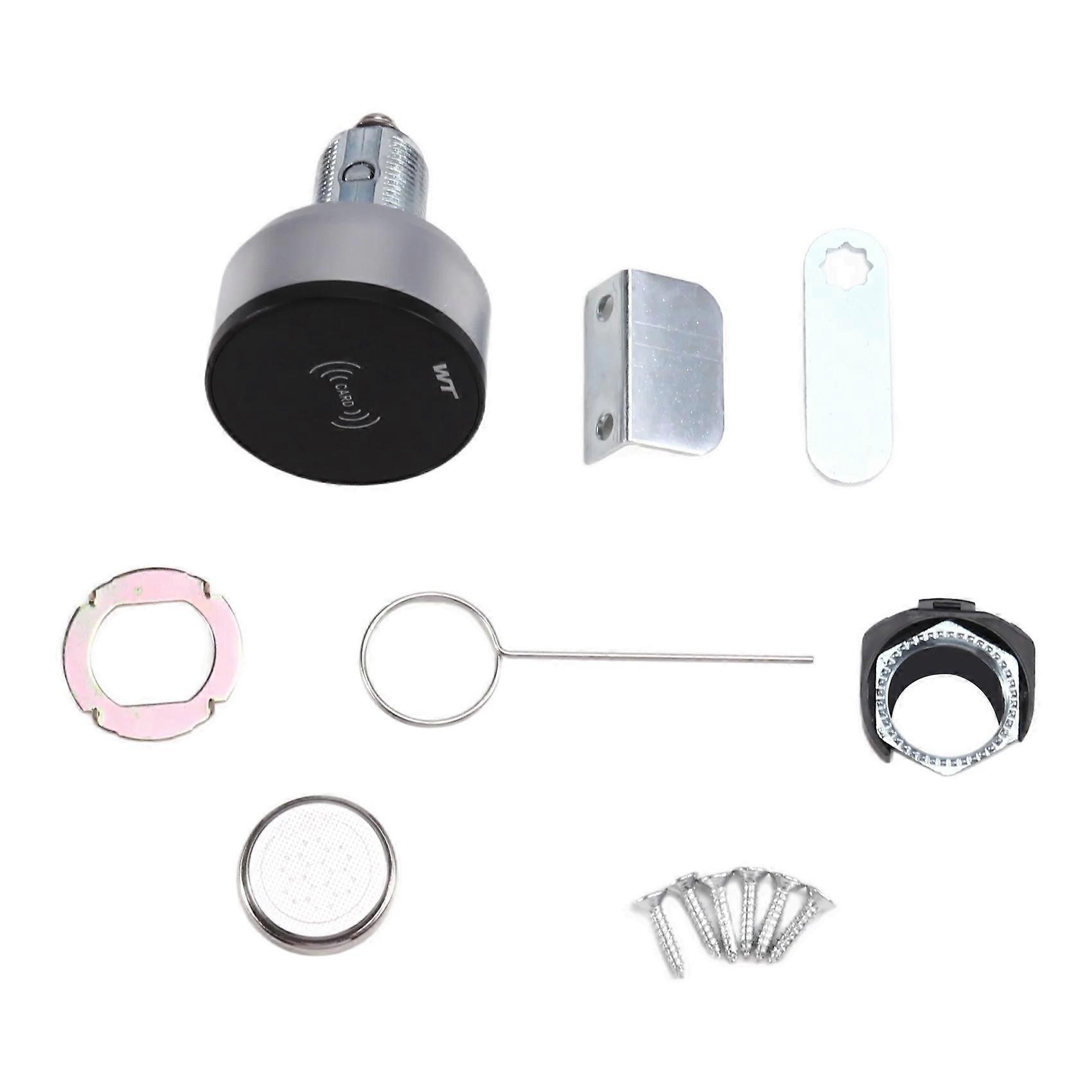 Electronic Smart Card Drawer Lock Desk Triple File Cabinet Wardrobe Mailbox Home Double Door Lock 30mm