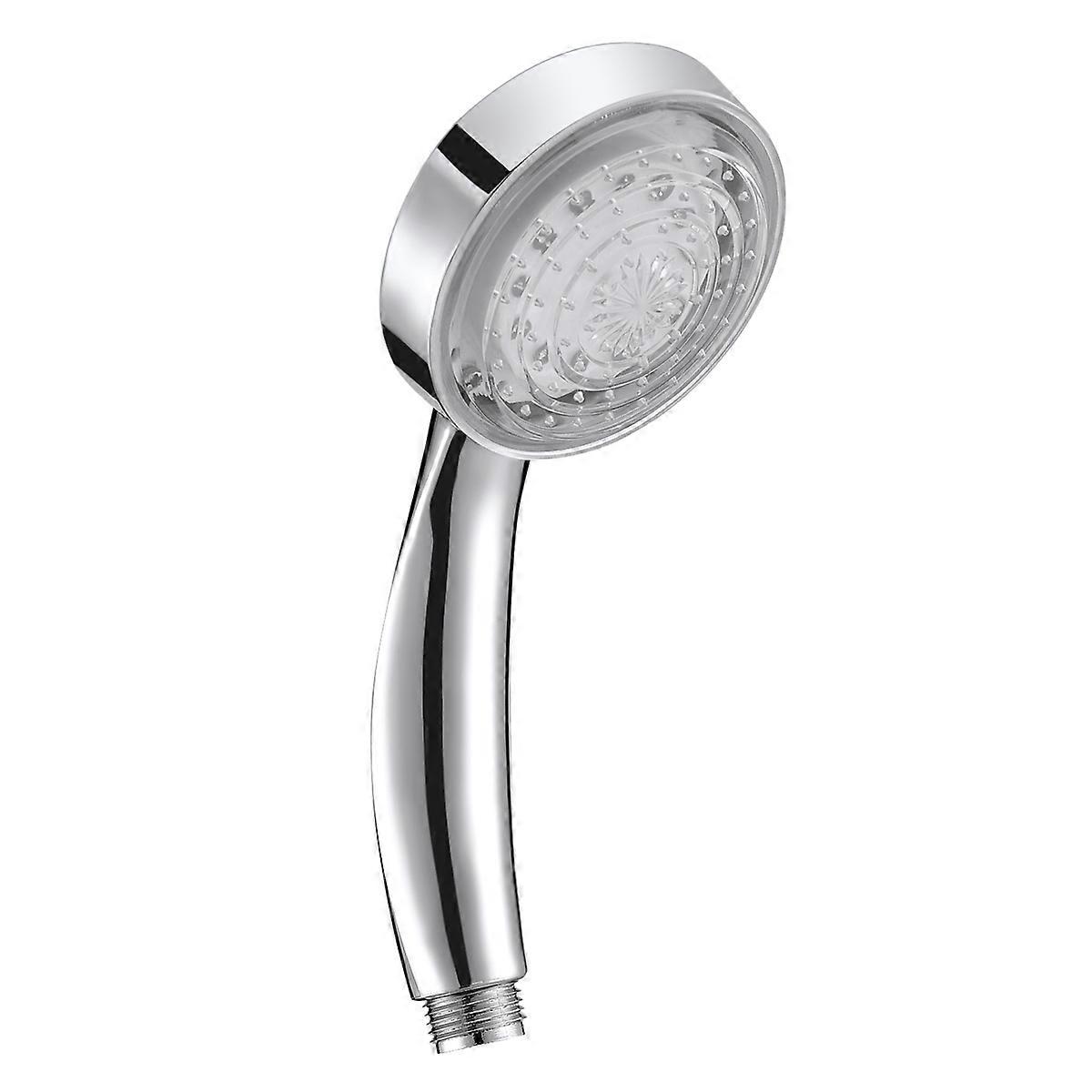 Seven-Color LED Shower Head Round Shaped Temperature Control for Faucet