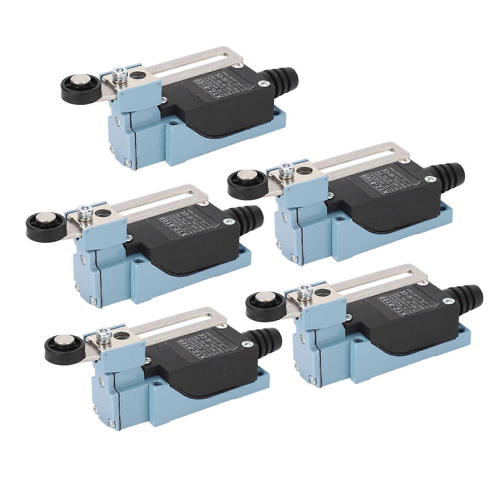 Adjustable Roller Lever Arm 5PCS Momentary Limit Switch compatible with CNC Milling Machine 3D Printer
