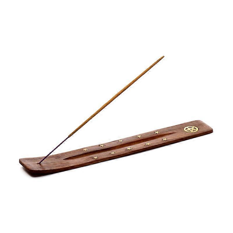 Decorative Sheesham Wood Ashcatcher with Pentagram 1 Pack