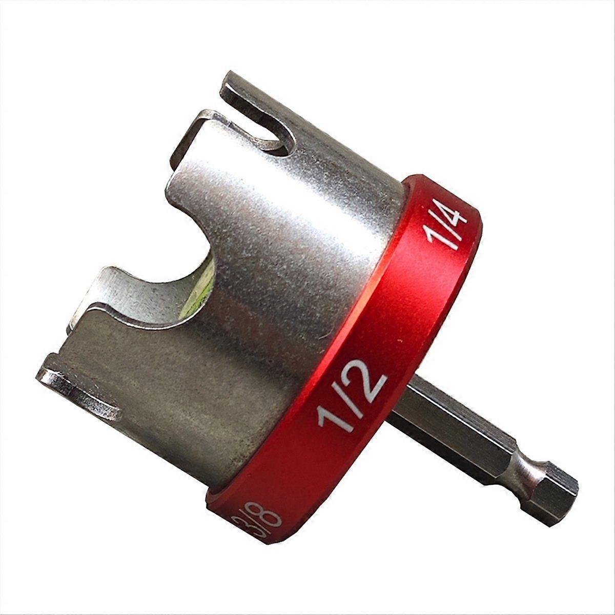 Nut Zipper Drill Attachment for Quick Fastening 1/4" 3/8" 1/2" Threaded Rods Aluminum Nut Drill Bit Socket Wrench Tool