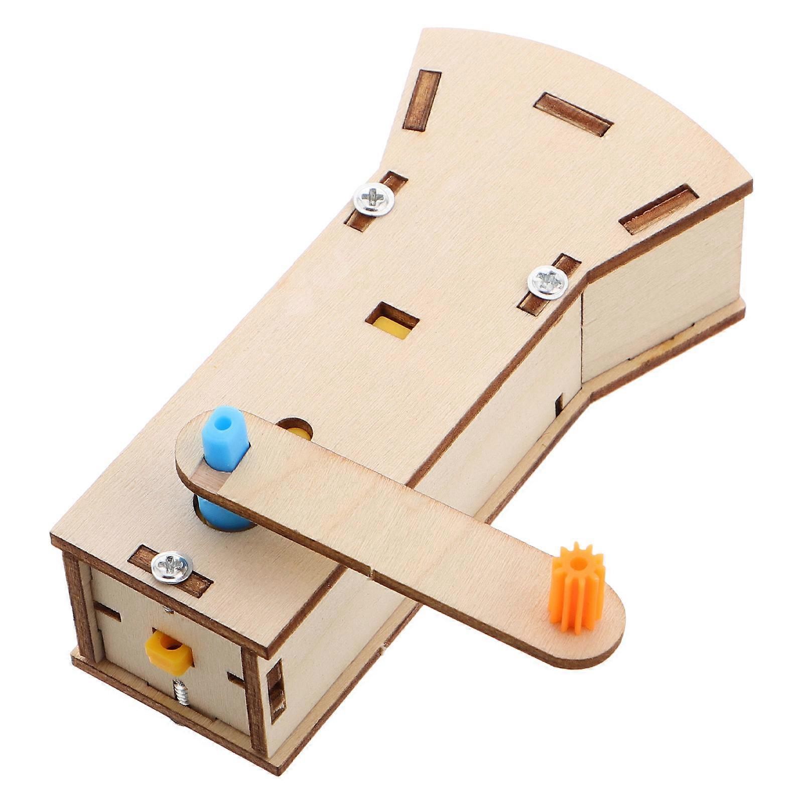 DIY Wooden Hand Crank Flashlight for Physics Experiments