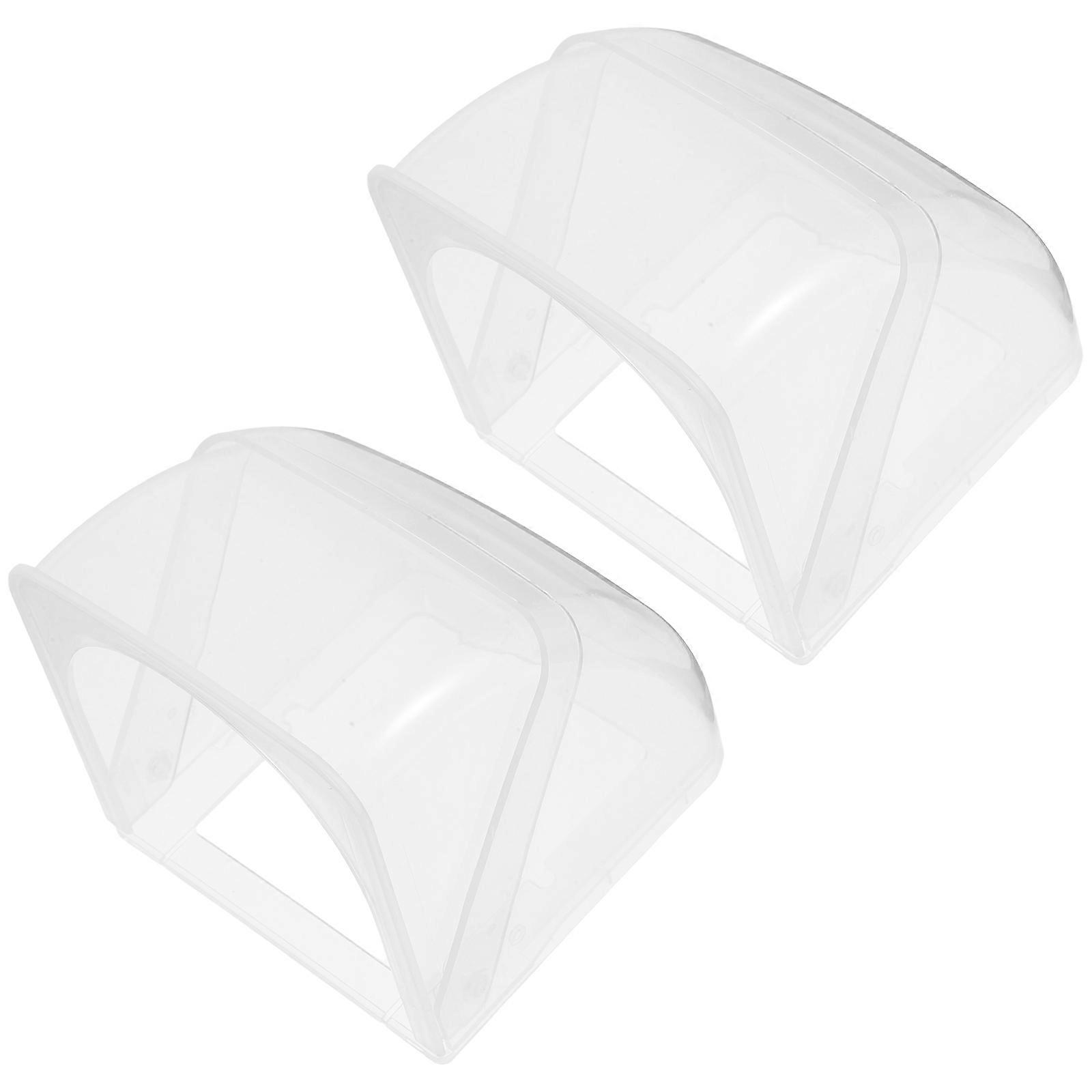 Transparent Weatherproof Outlet Cover for Electric Socket Protection 2Pcs