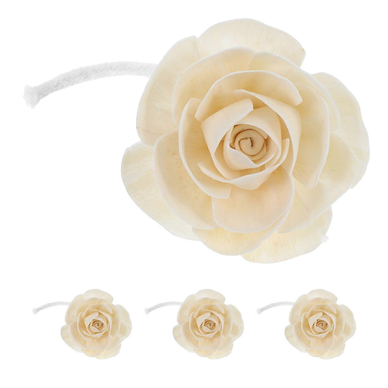 No Fire Aromatherapy Diffuser 4Pcs Flower Scent Diffuser Sticks Cotton