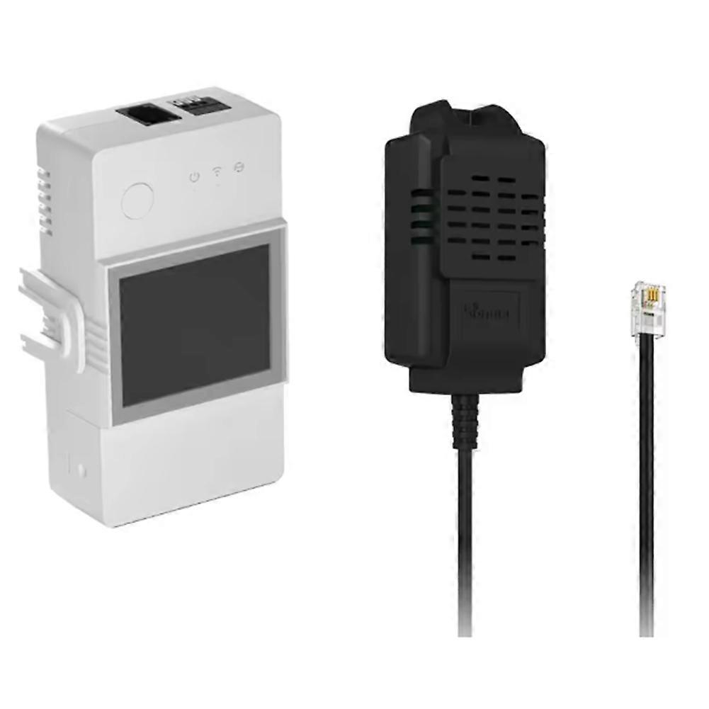 TH16 Smart Wifi Switch Monitoring Temperature Humidity Wifi Smart Switch Home Automation Works for Alexa Google Home