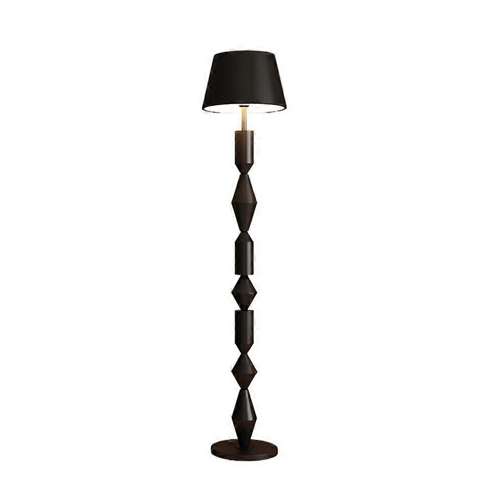 Modern Minimalist LED Floor Lamp with Fabric Shade and Foot Switch for Living Room Bedroom